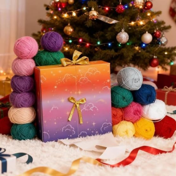 Jõulud kudumine Advendikalender lõngaga