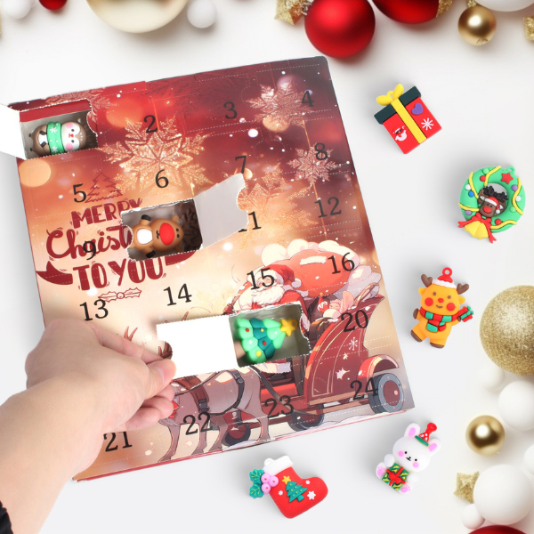 Jõulukalender 3D Squishy mänguasjadega