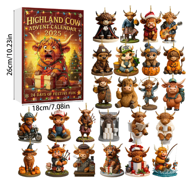 Šoti mägilehmade advendikalender 2025