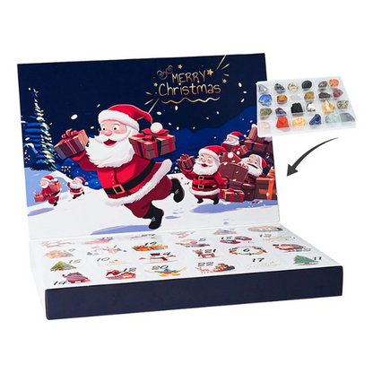 24 kristalli jõulukalender looduslike kividega