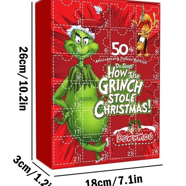 Jõulud Adventkalender Grinch ripatsitega
